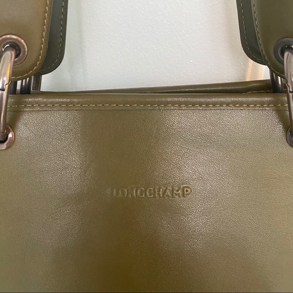 NWOT Longchamp Olive Leather Tote - Picture 4 of 15
